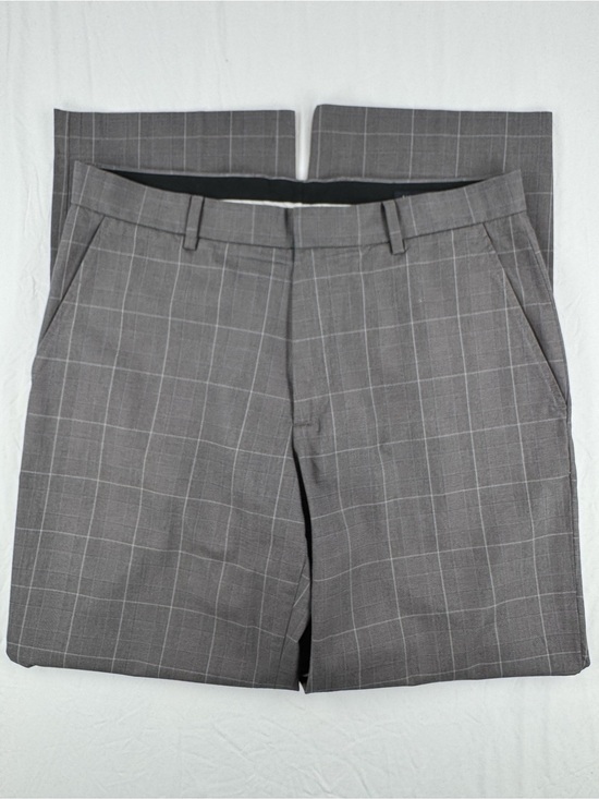 Banana Republic Other - Banana Republic Modern Fit Gray Windowpane Dress Pants Size 34x32